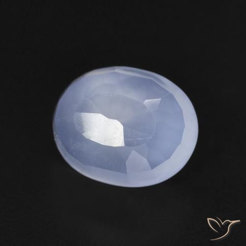 2.74克拉天然玉髓，椭圆形，透明