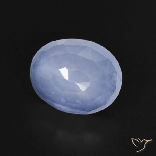 2.34克拉天然玉髓，椭圆形，透明