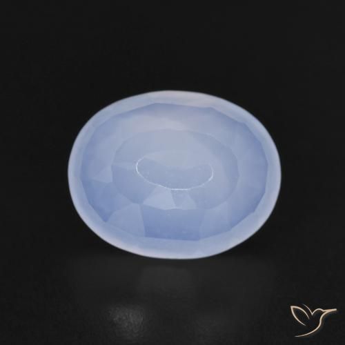 2.58克拉天然玉髓，椭圆形，透明