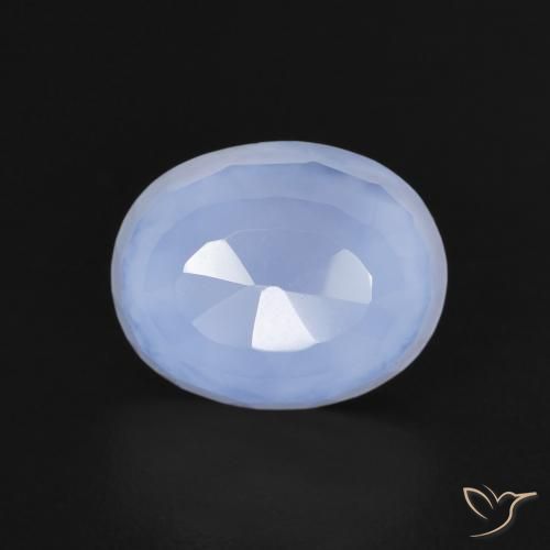 2.60克拉天然玉髓，椭圆形，透明