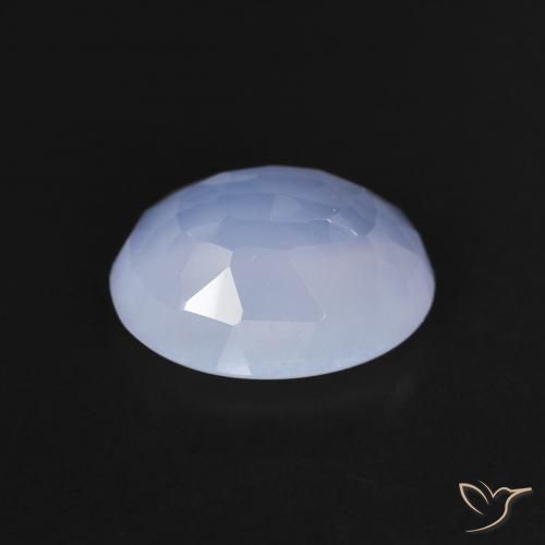 2.96克拉天然玉髓，椭圆形，透明