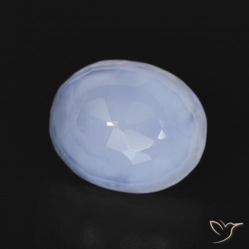 2.71克拉天然玉髓，椭圆形，透明