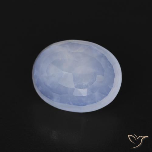 2.71克拉天然玉髓，椭圆形，透明