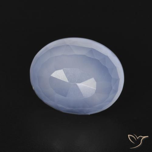 2.66克拉天然玉髓，椭圆形，透明