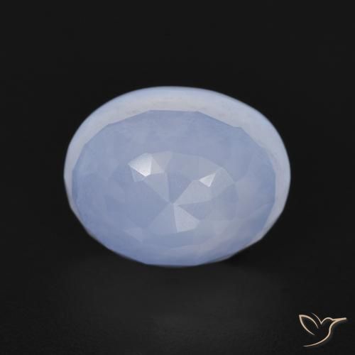 3.00克拉天然玉髓，椭圆形，透明