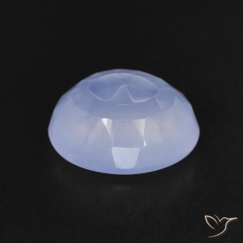 2.87克拉天然玉髓，椭圆形，透明