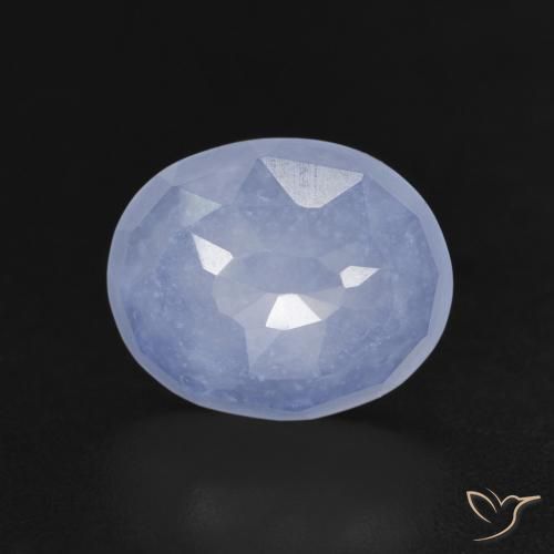 3.40克拉天然玉髓，椭圆形，透明