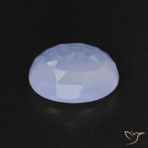 3.40克拉天然玉髓，椭圆形，透明