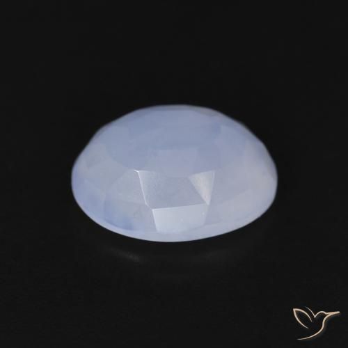 2.98克拉天然玉髓，椭圆形，透明