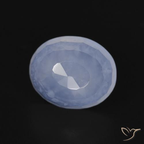3.91克拉天然玉髓，椭圆形，透明
