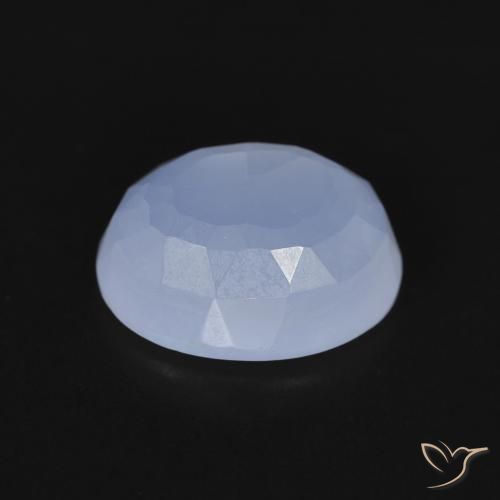 2.77克拉天然玉髓，椭圆形，透明