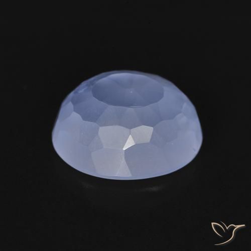 2.63克拉天然玉髓，椭圆形，透明