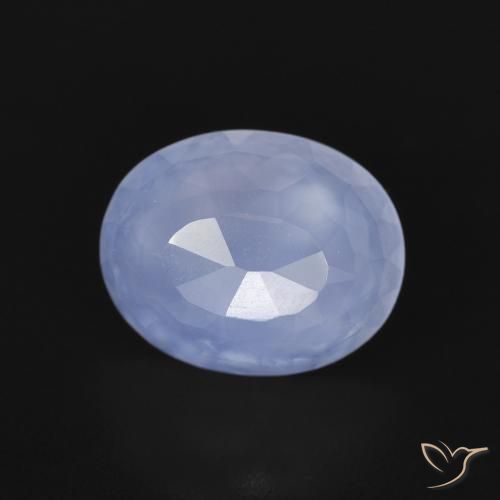 2.76克拉天然玉髓，椭圆形，透明