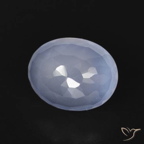 2.73克拉天然玉髓，椭圆形，透明