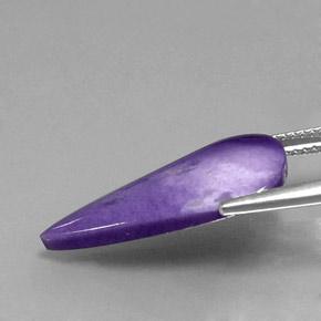 5.81克拉天然查罗石，梨形，不透明