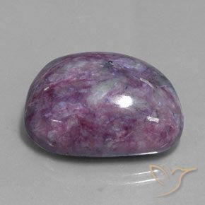 48.12克拉天然紫龙晶，花式切割，不透明