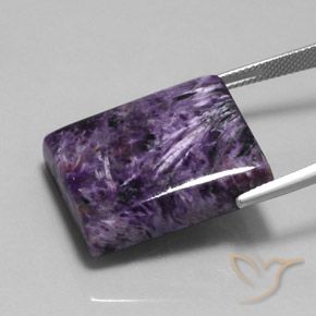 40.10克拉天然紫龙晶，狭长方形，不透明