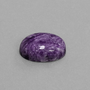 5.50克拉天然紫罗兰色查罗石，椭圆形切割，13.9×10.1毫米，不透明