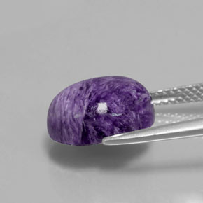5.09克拉天然紫龙晶，椭圆形切割，不透明