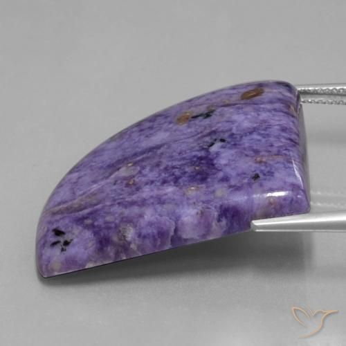 43.72克拉天然紫龙晶，花式切割，不透明