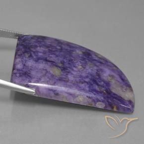 72.98克拉天然紫龙晶，花式切割，不透明