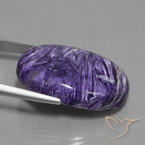 38.12克拉天然紫龙晶，椭圆形，不透明