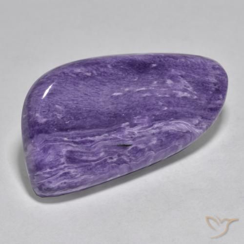 46.54克拉天然紫龙晶，花式切割，不透明