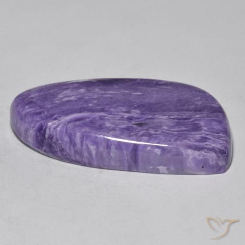 46.54克拉天然紫龙晶，花式切割，不透明