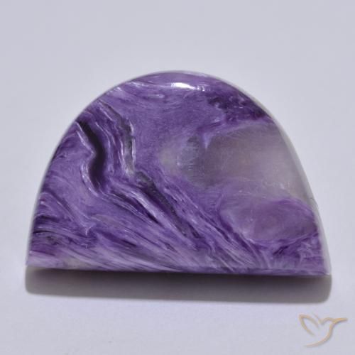 16.25ct 天然 暗紫罗兰色 硅藻土, 花式切割, 不透明