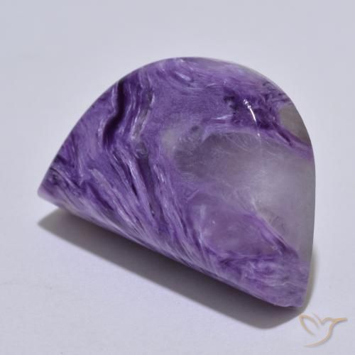 16.25克拉天然紫龙晶，花式切割，不透明