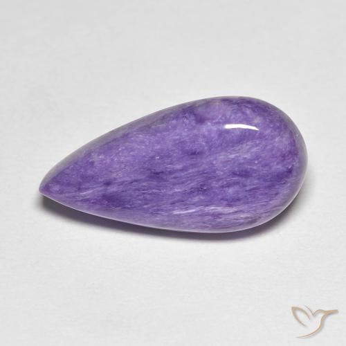 6.67ct 天然 中紫 硅藻土, 梨形, 不透明