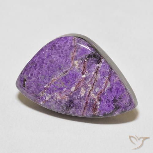 21.33克拉天然紫龙晶，花式切割，不透明