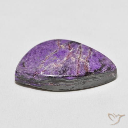 21.33克拉天然紫龙晶，花式切割，不透明