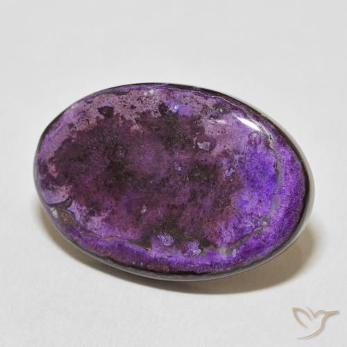 20.25克拉天然紫龙晶，椭圆形，不透明