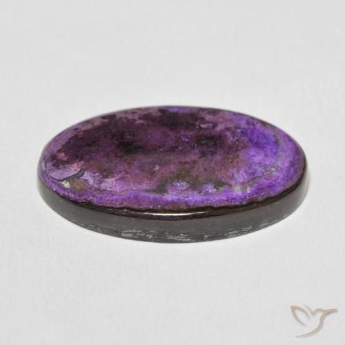 20.25克拉天然紫龙晶，椭圆形，不透明