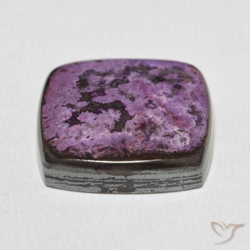 17.52克拉天然紫龙晶，软垫，不透明