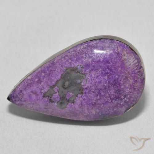 10.22ct 天然Medium Dark-Violet 硅藻土, 梨形, 不透明 10.22ct 天然Medium Dark-Violet 硅藻土, 梨形, 不透明