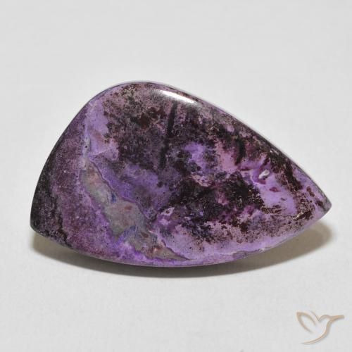 27.82ct 天然 中深紫 硅藻土, 花式切割, 不透明