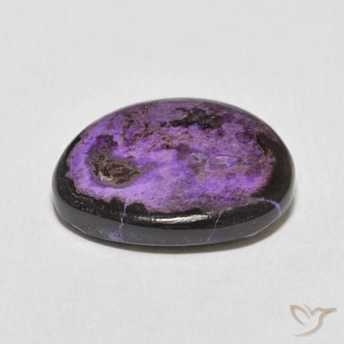 14.04克拉天然紫龙晶，花式切割，不透明