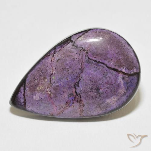 27.14ct 天然 天鹅绒紫紫 硅藻土, 梨形, 不透明