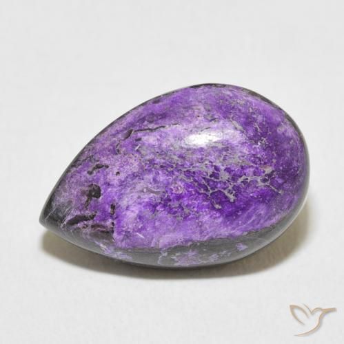 11.70ct 天然 深紫罗兰色 硅藻土, 梨形, 不透明