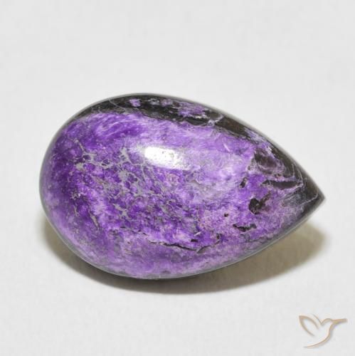 11.70克拉天然紫龙晶，梨形，不透明