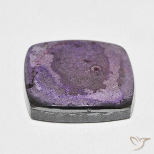 23.80克拉天然紫龙晶，软垫，不透明