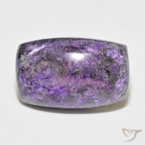 14.42ct 天然 暗紫罗兰色 硅藻土, 软垫, 不透明