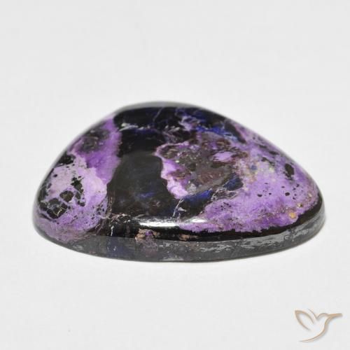 23.61克拉天然紫龙晶，花式切割，不透明