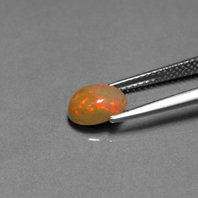 0.85克拉天然巧克力蛋白石，透明，透明/半透明