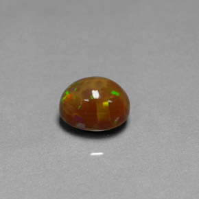 2.17克拉天然多色巧克力欧泊，透明，9.2×7.2毫米，透明/半透明