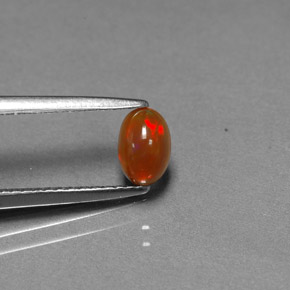 0.43克拉天然巧克力蛋白石，透明，透明/半透明