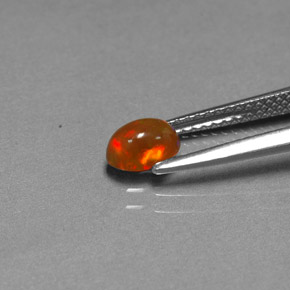 0.43克拉天然巧克力蛋白石，透明，透明/半透明