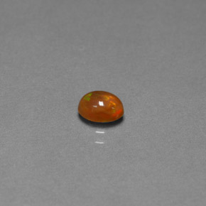0.40克拉天然多色巧克力欧泊，透明，6×4.1毫米，透明/半透明